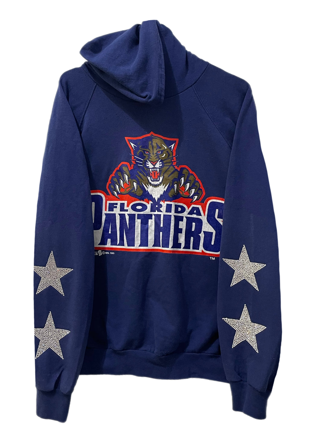 Florida Panthers, Hockey One of a KIND Vintage Hoodie with Crystal Star Design