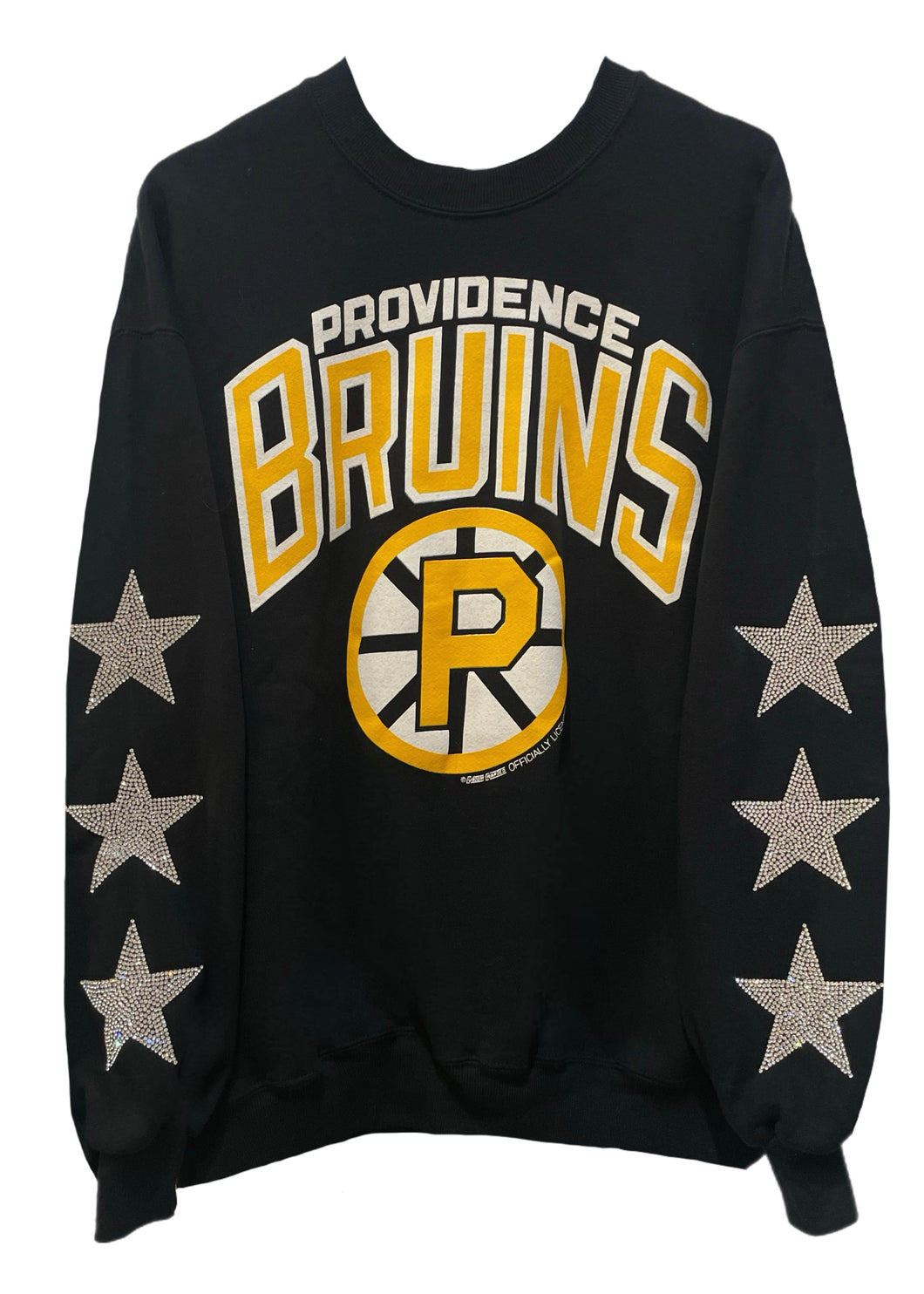 Providence Bruins, Hockey One of a KIND Vintage Sweatshirt with Three Crystal Star Design