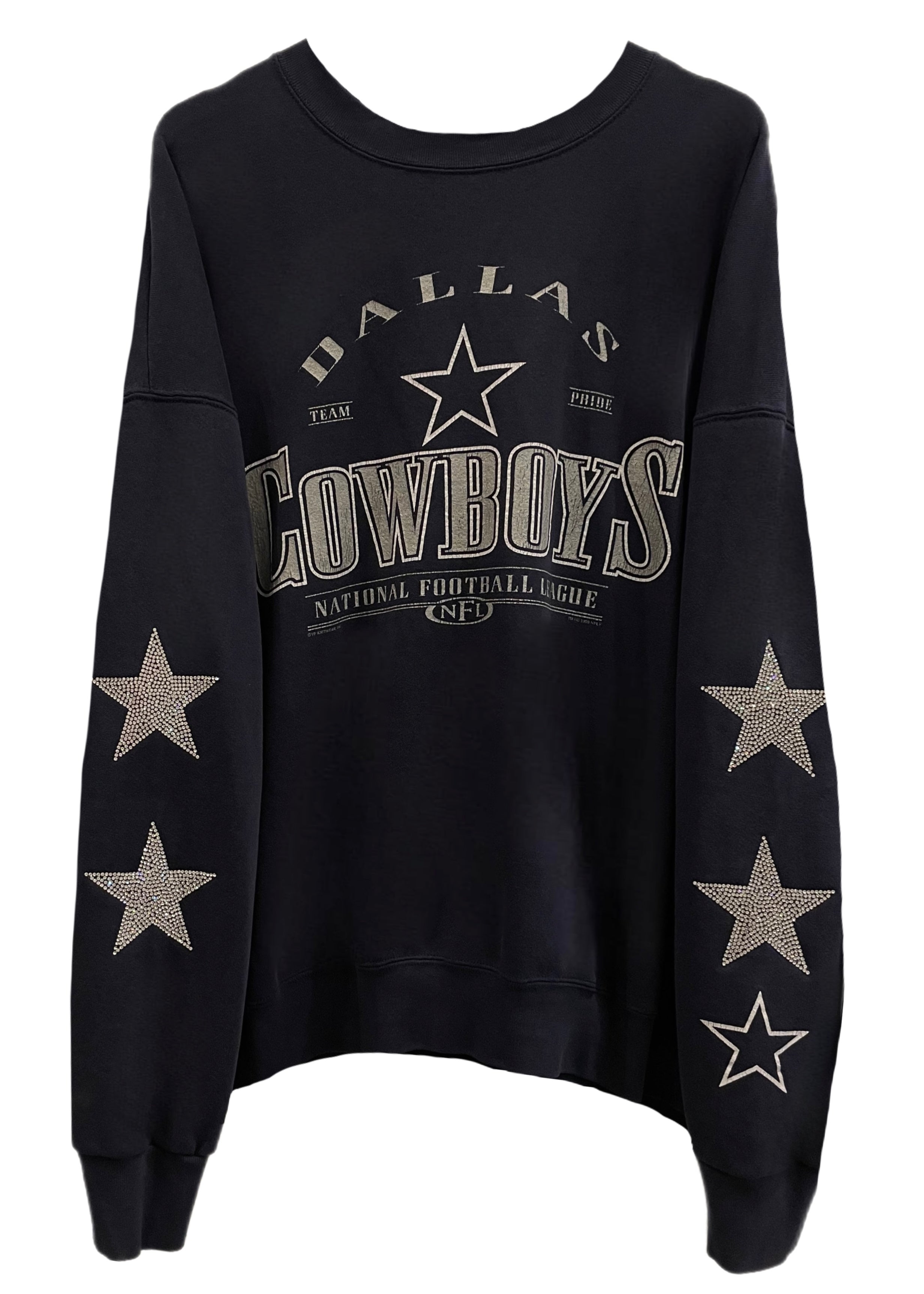 Dallas Cowboys Sweatshirt Cowboys Vintage Style Cowboys Football Star Logo  - Anynee