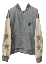 Load image into Gallery viewer, University of Florida, One of a KIND &quot;Rare Find&quot; Vintage UF Gators Denim Jacket with Crystal Star Design
