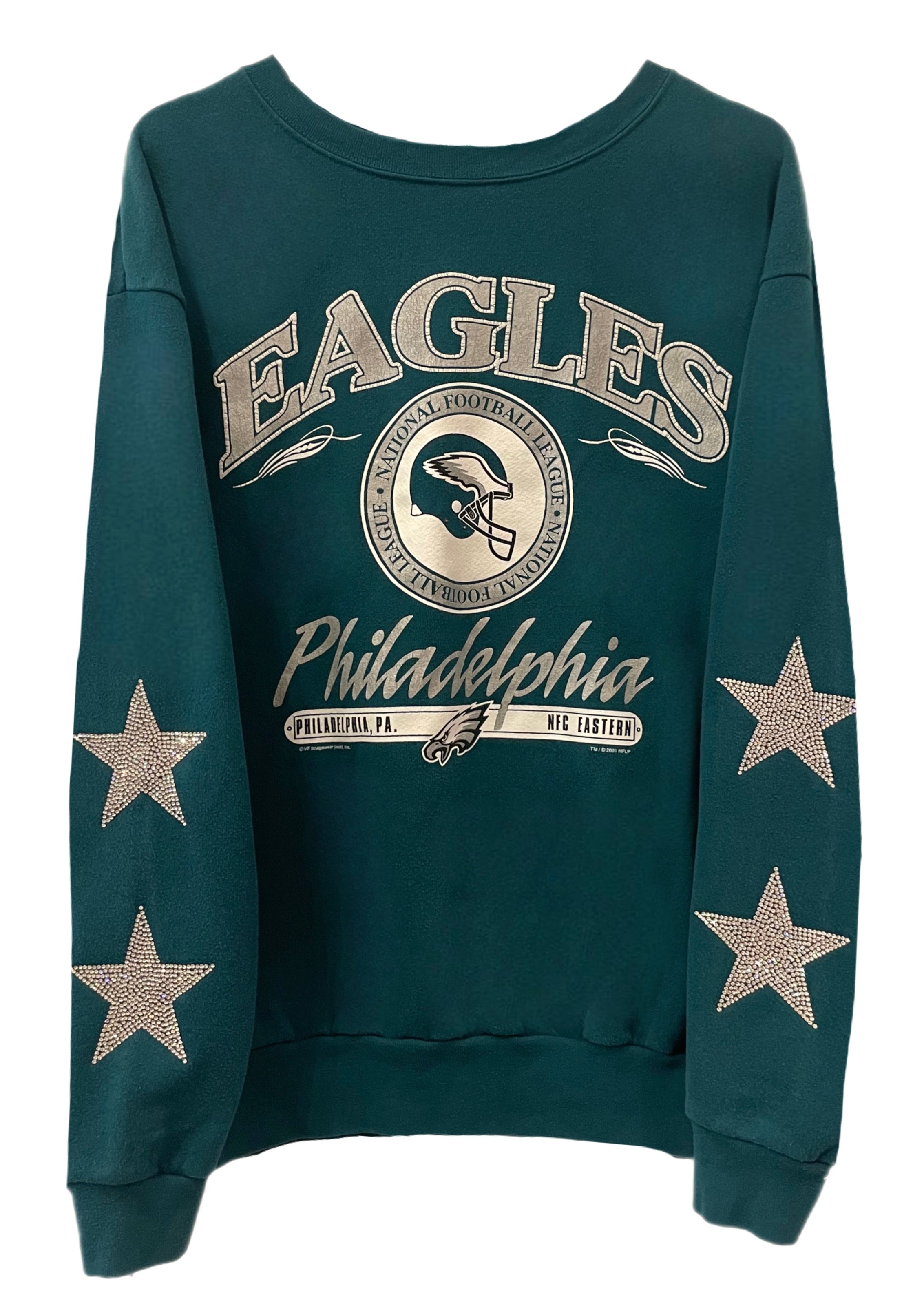Vintage NFL Philadelphia Eagles Crewneck Sweatshirt Print Logo -  Israel