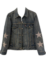 Load image into Gallery viewer, The Rolling Stones, One of a KIND Vintage Denim Jacket with Crystal Star Design

