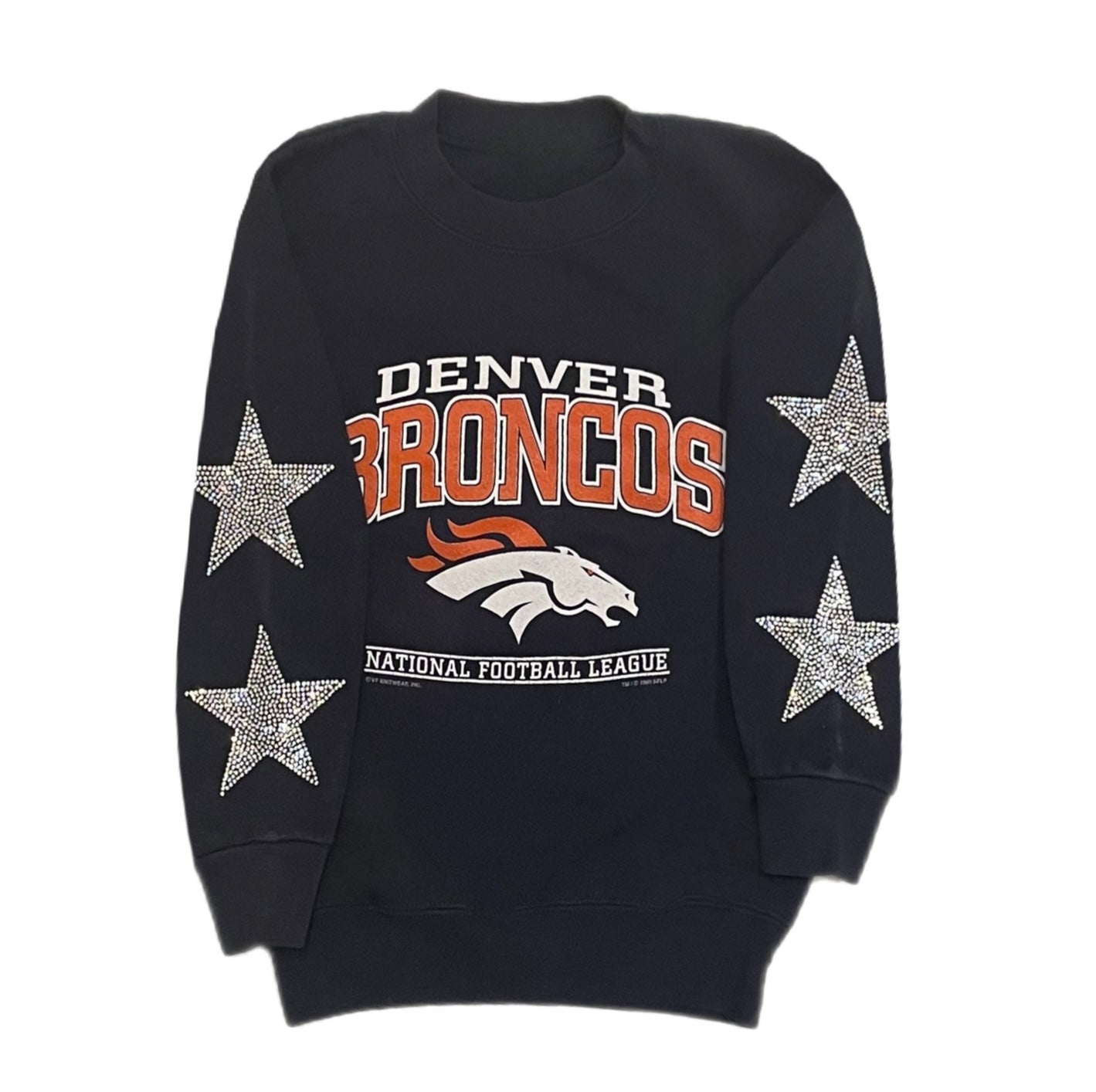 ShopCrystalRags Tennessee Titans, NFL One of A Kind Vintage Sweatshirt with Crystal Star Design