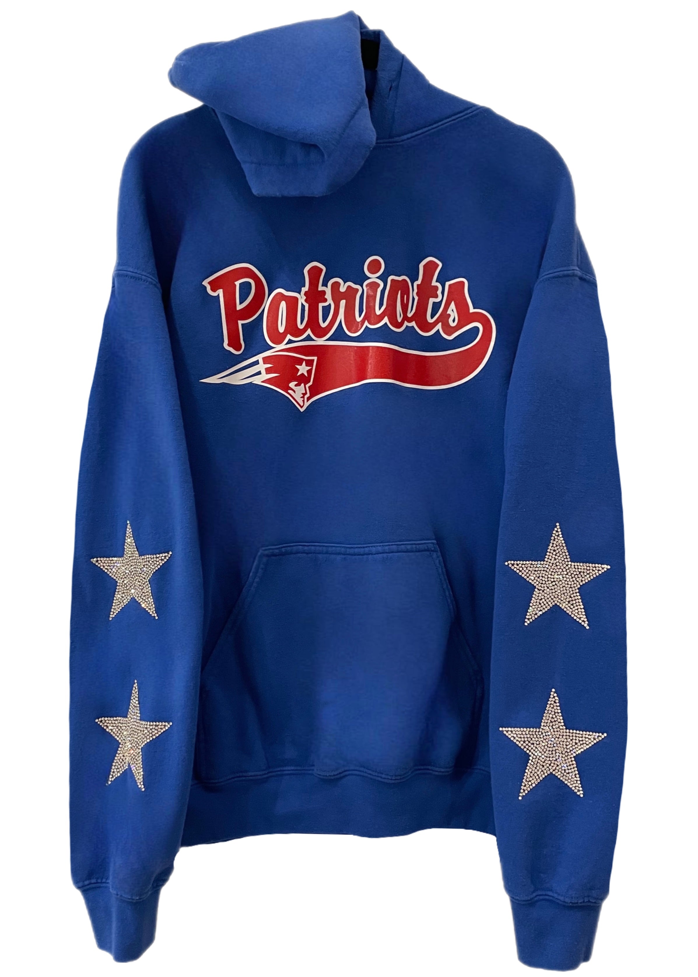 ShopCrystalRags Carolina Panthers, NFL One of A Kind Vintage NFL Sweatshirt with Crystal Star Design