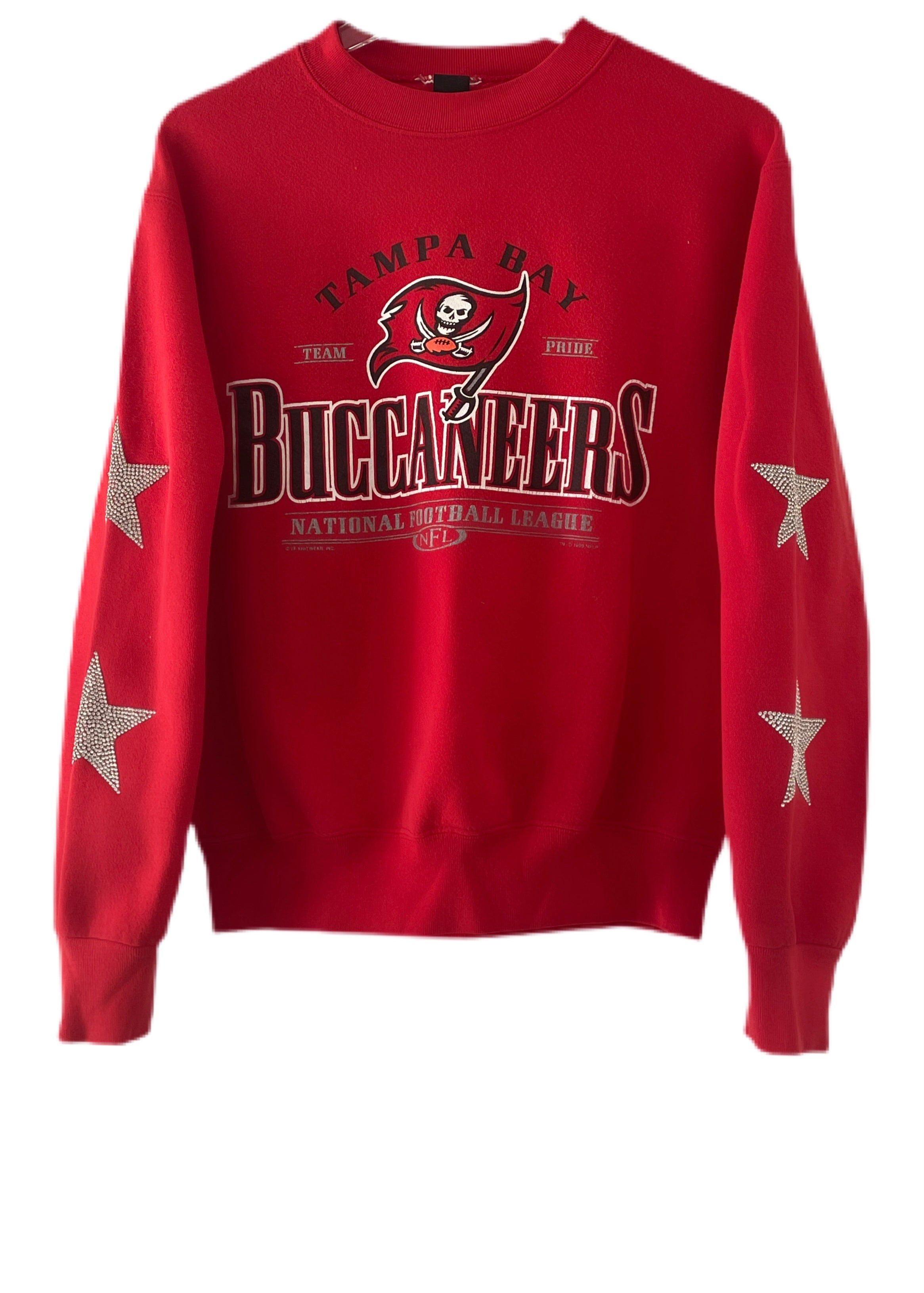 Tampa Bay Buccaneers, NFL One of a KIND Vintage Sweatshirt with Crystal  Star Design