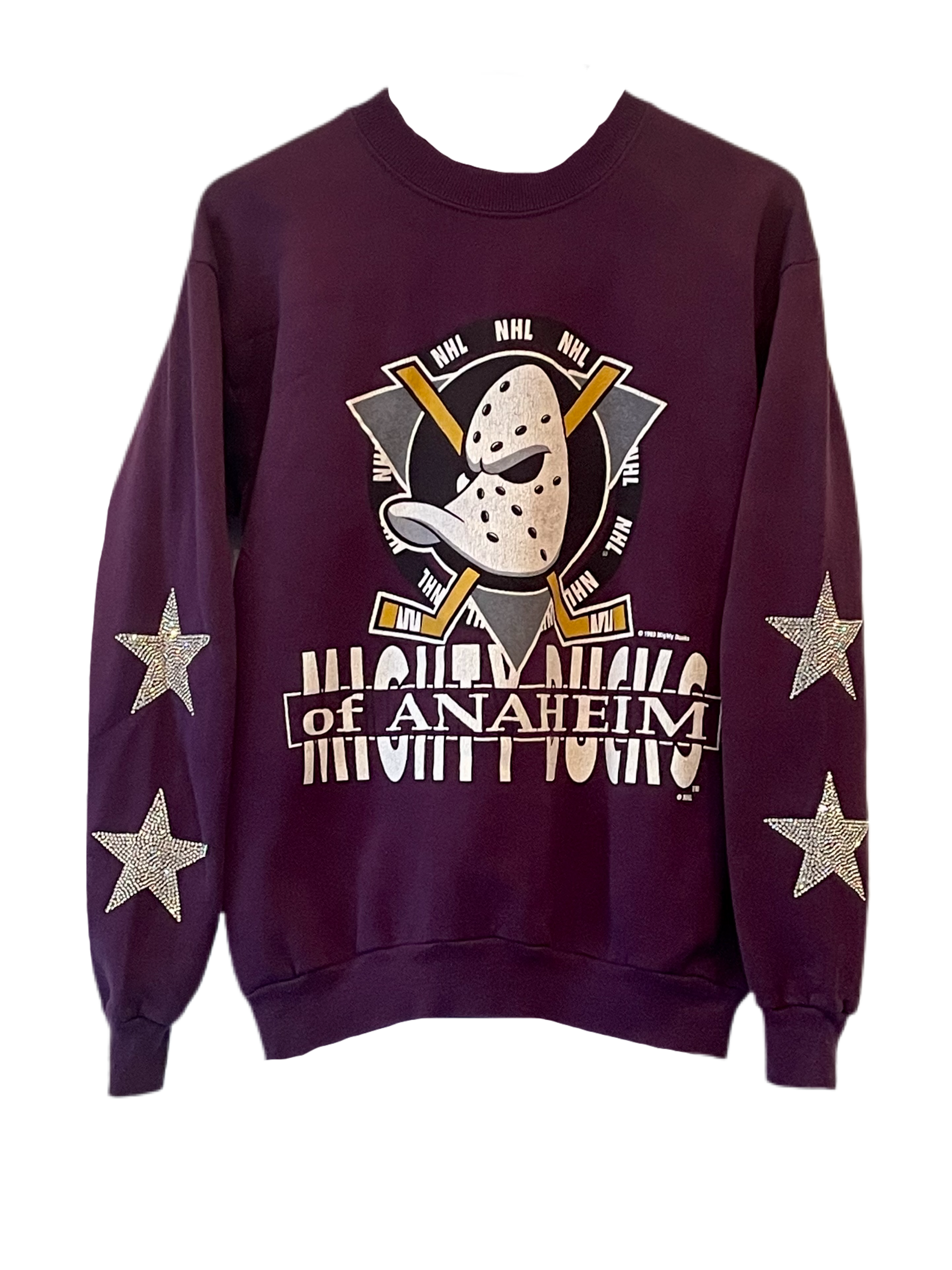 Rare! Anaheim Mighty Ducks Adidas MIC Pro Stock Hockey Wild Wing 25th Anniv  Jersey Size 50