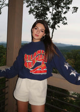 Load image into Gallery viewer, Atlanta Braves, MLB One of a KIND Vintage Sweatshirt with Three Crystal Star Design
