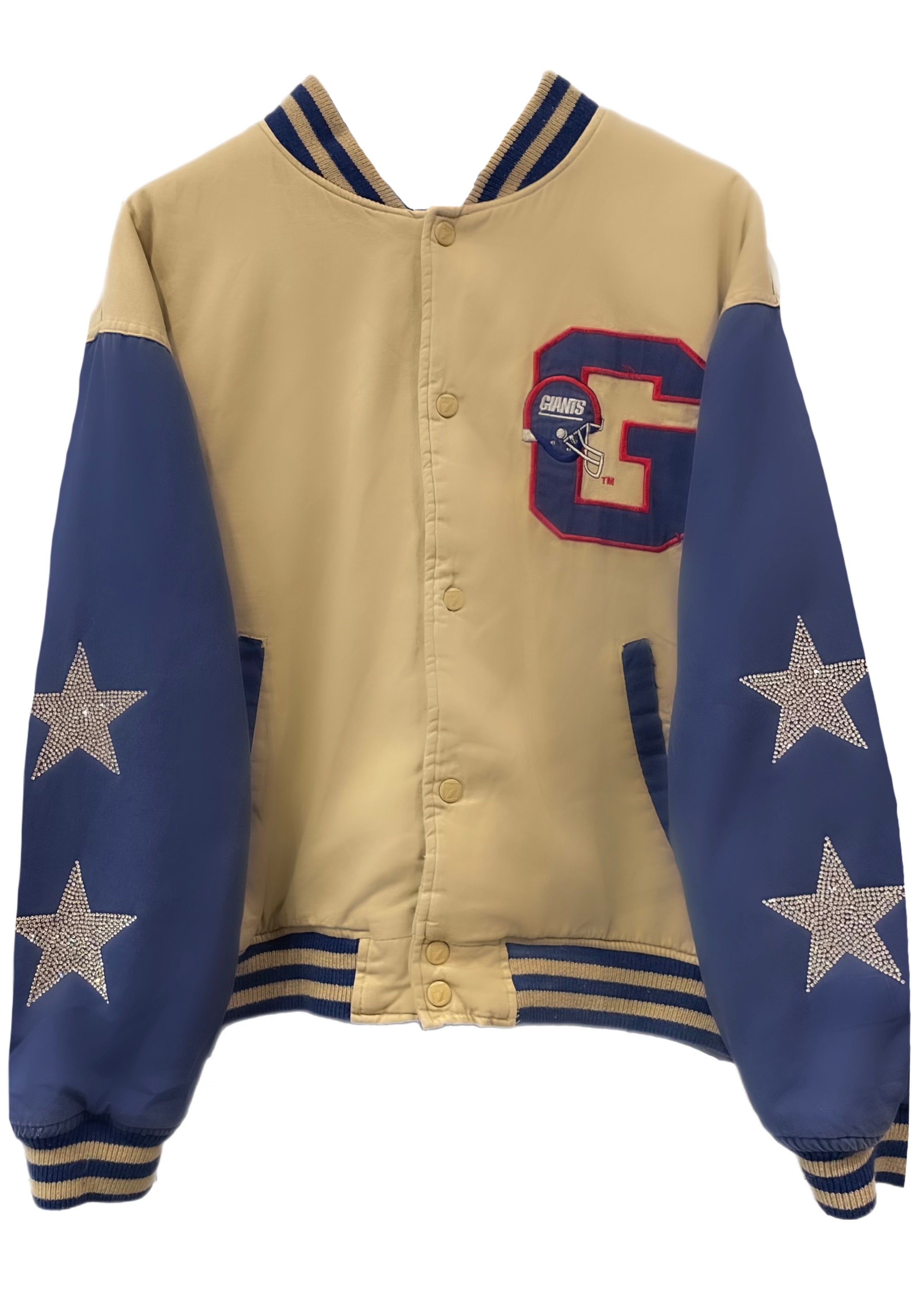 NY Giants, NFL One of A Kind Vintage Jacket with Crystal Star Design