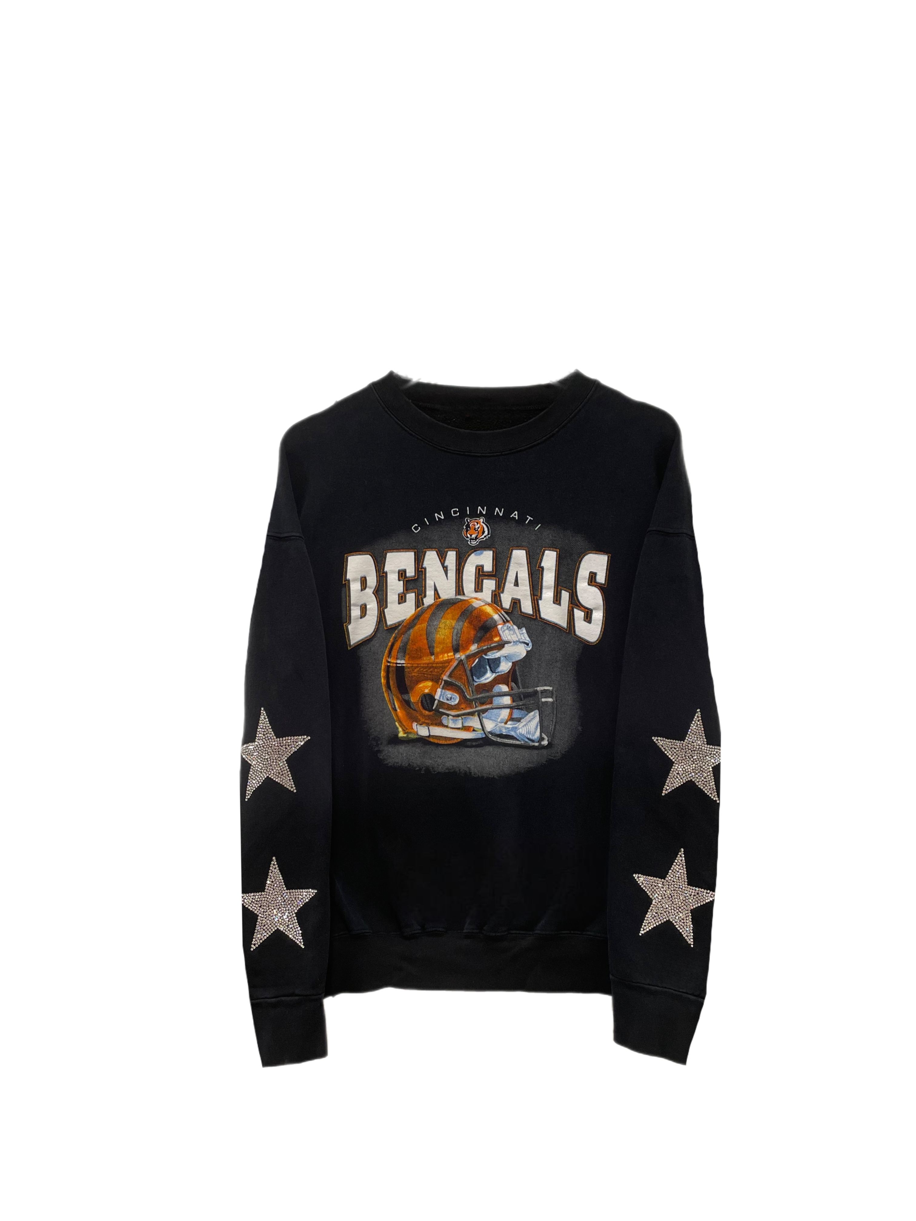 Cincinnati Bengals, NFL Rare Find One of a KIND Vintage Sweatshirt with  Crystal Star Design