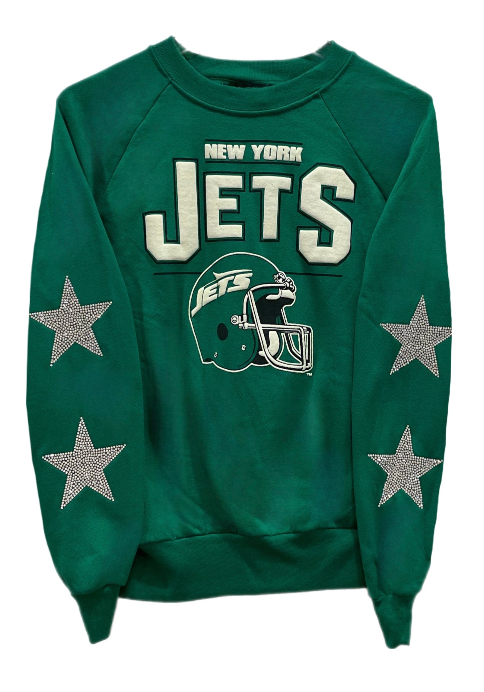 NY Giants, NFL One of a KIND Vintage Sweatshirt with Crystal Star Design