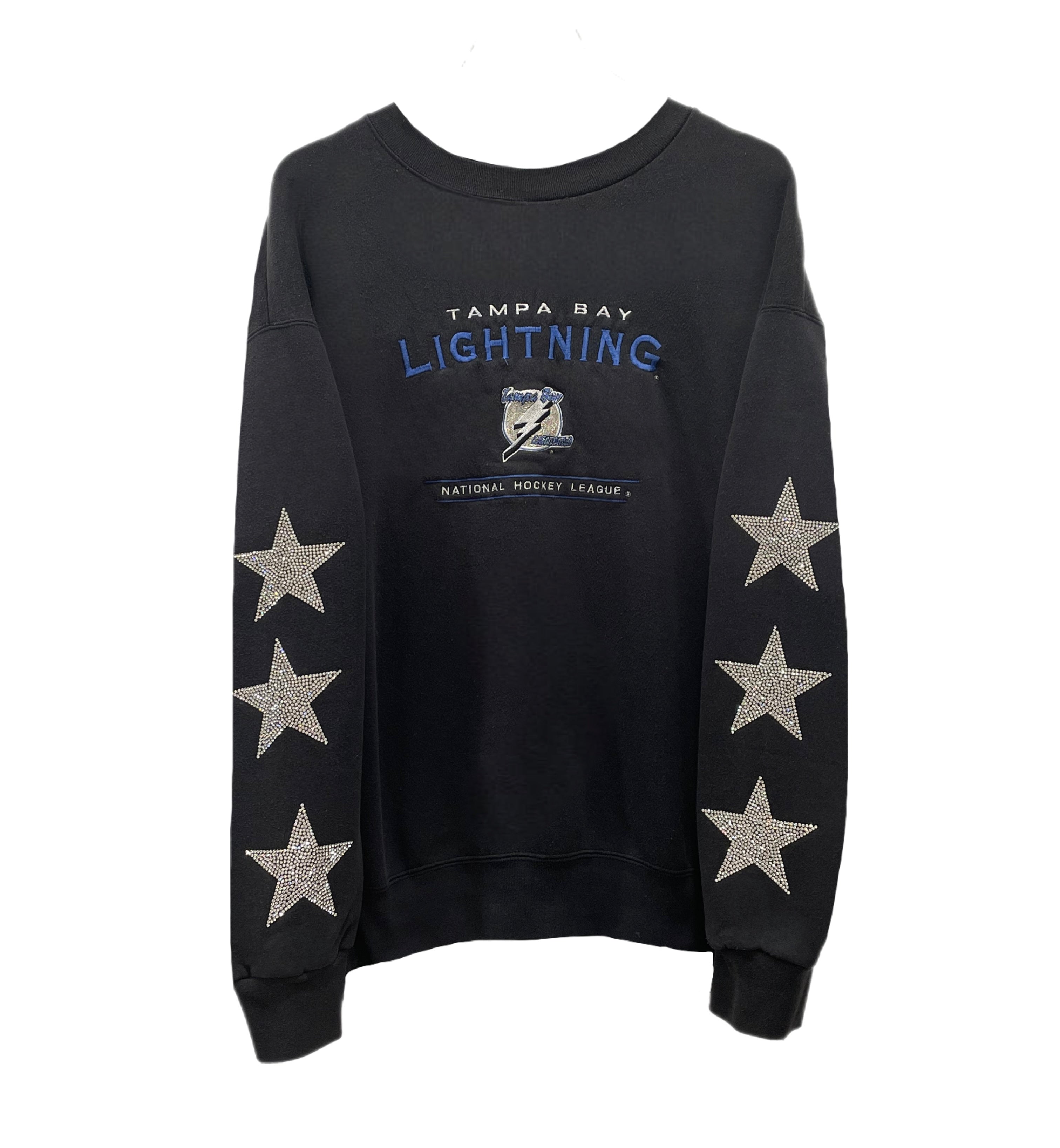 ShopCrystalRags Los Angeles Rams, NFL One of A Kind Vintage La Rams Sweatshirt with Crystal Star Design