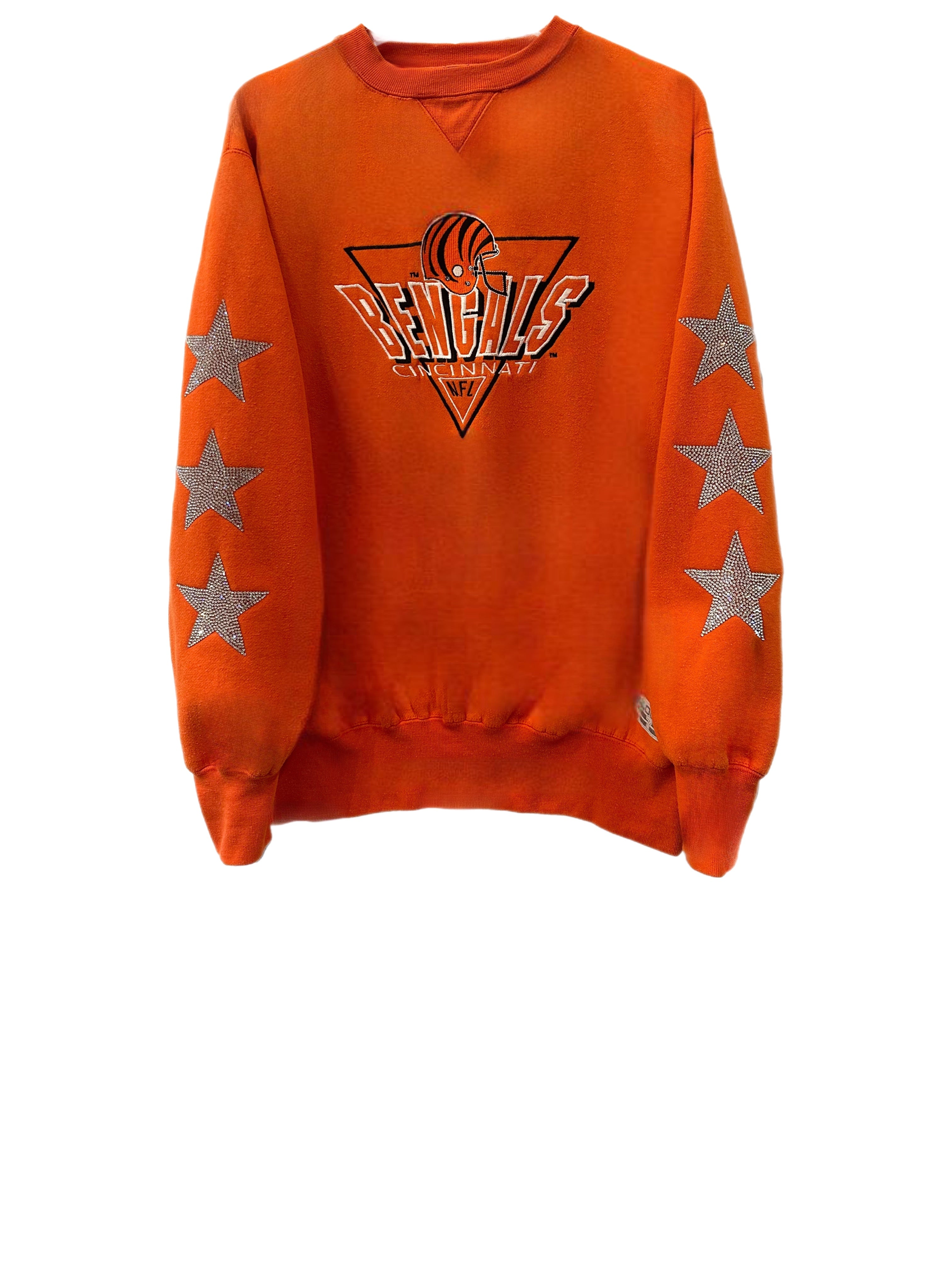 Cincinnati Bengals, NFL One of a KIND Vintage Sweatshirt with Crystal –  ShopCrystalRags