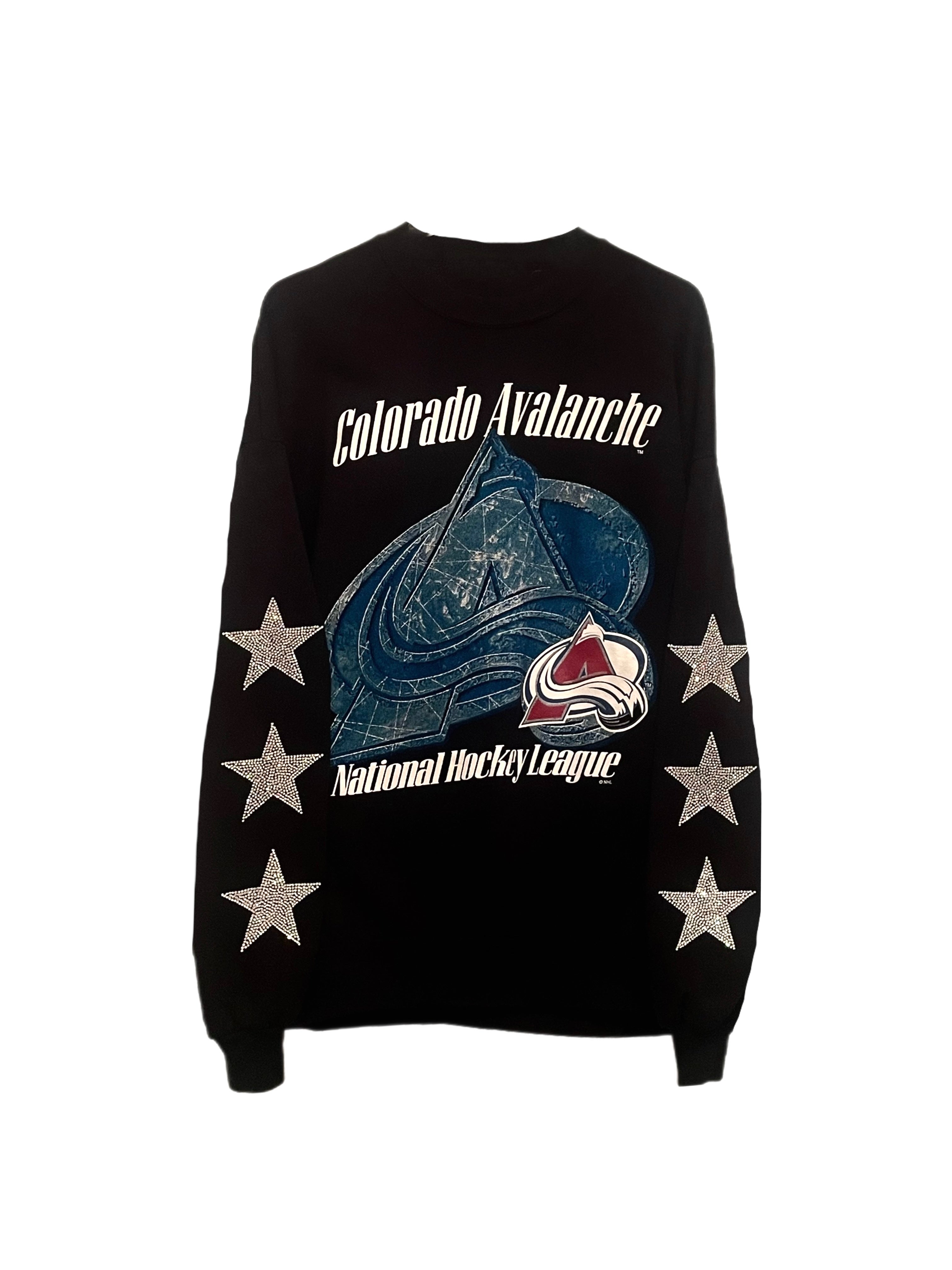 Denver Colorado Avalanche, NHL One of a KIND Vintage Sweatshirt with C –  ShopCrystalRags