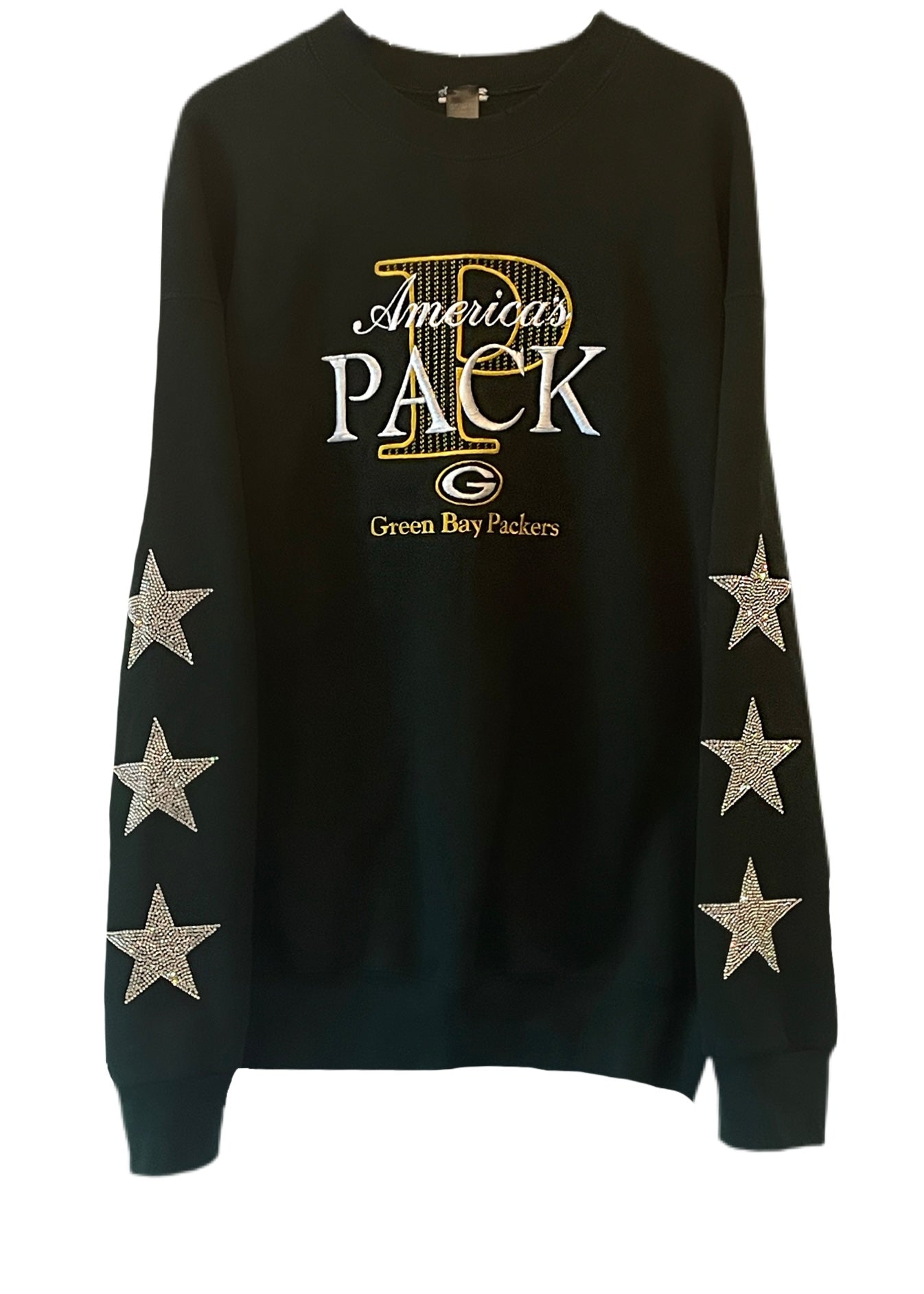 ShopCrystalRags Los Angeles Rams, NFL One of A Kind Vintage La Rams Sweatshirt with Crystal Star Design