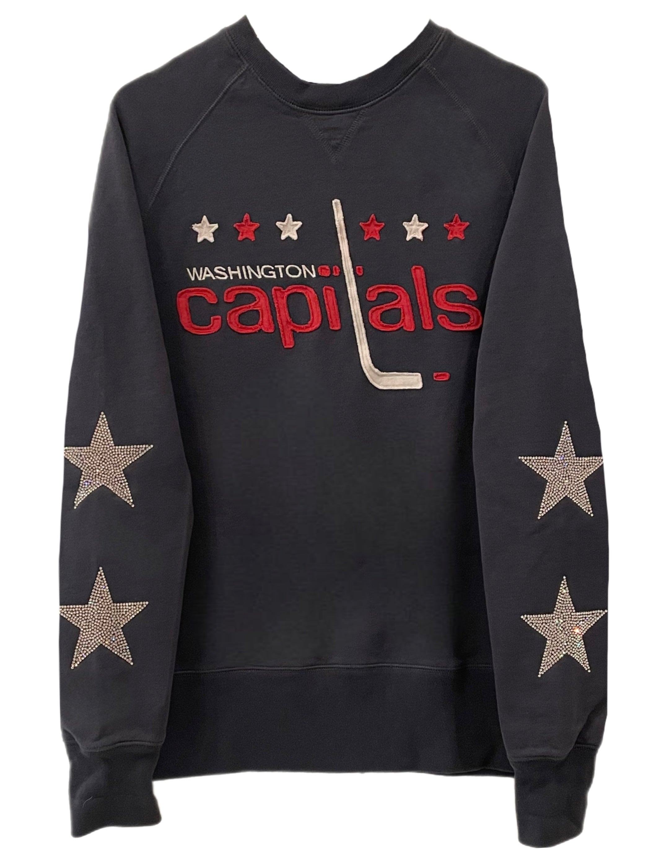 Printify Washington Capitals Screaming Eagle Vintage NHL Crewneck Sweatshirt S / Black