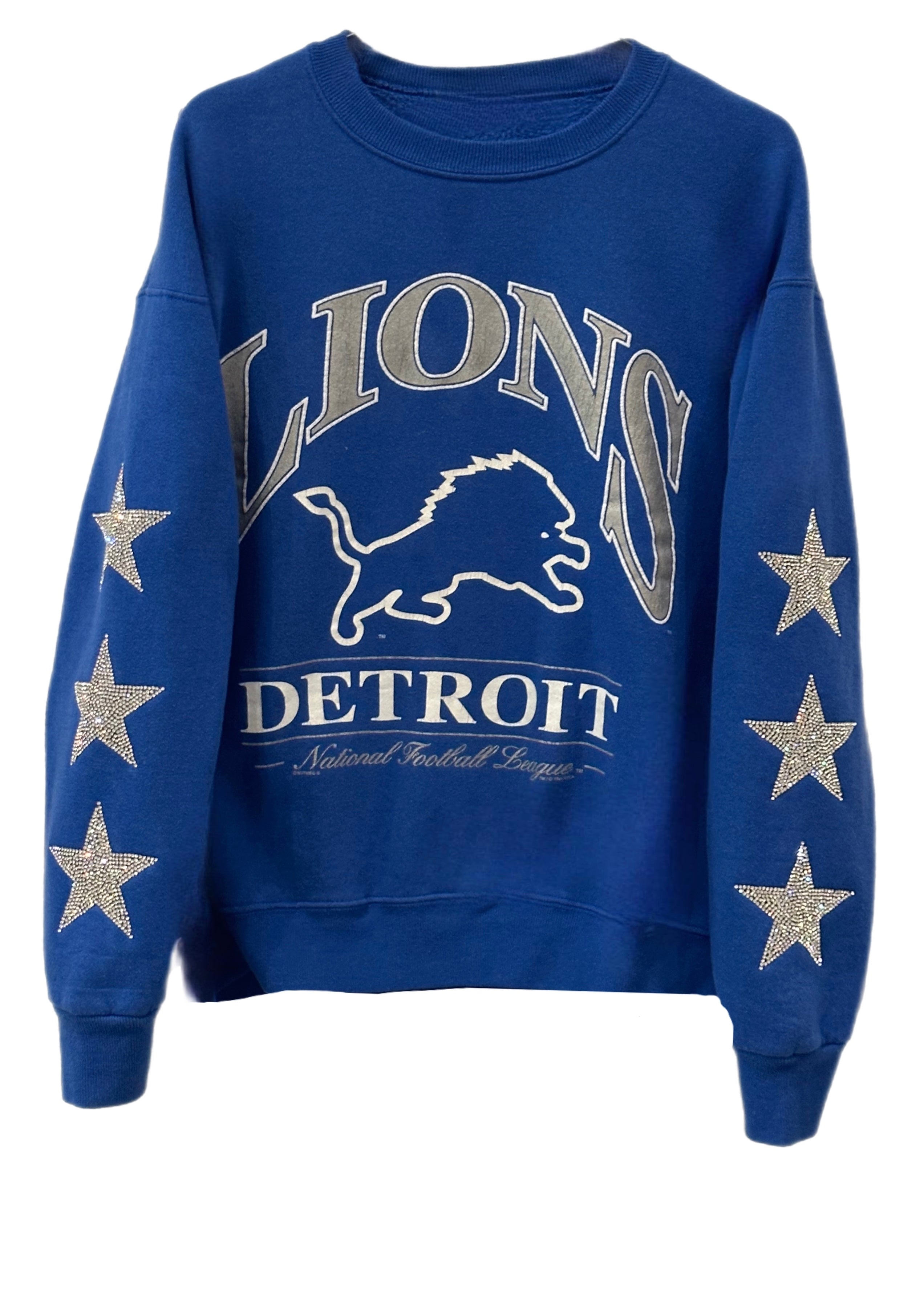 Detroit, Michigan Lions, NFL One of a KIND Vintage Sweatshirt with