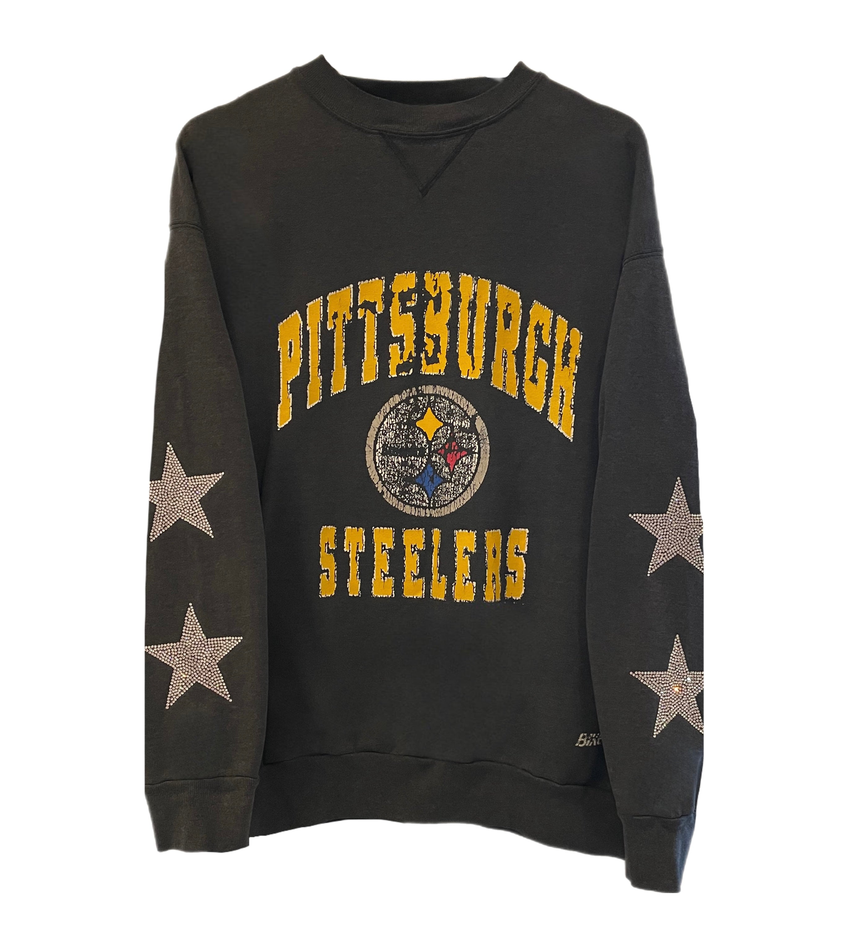 Pittsburgh Steelers, NFL One of a KIND Vintage Sweatshirt with Crystal –  ShopCrystalRags