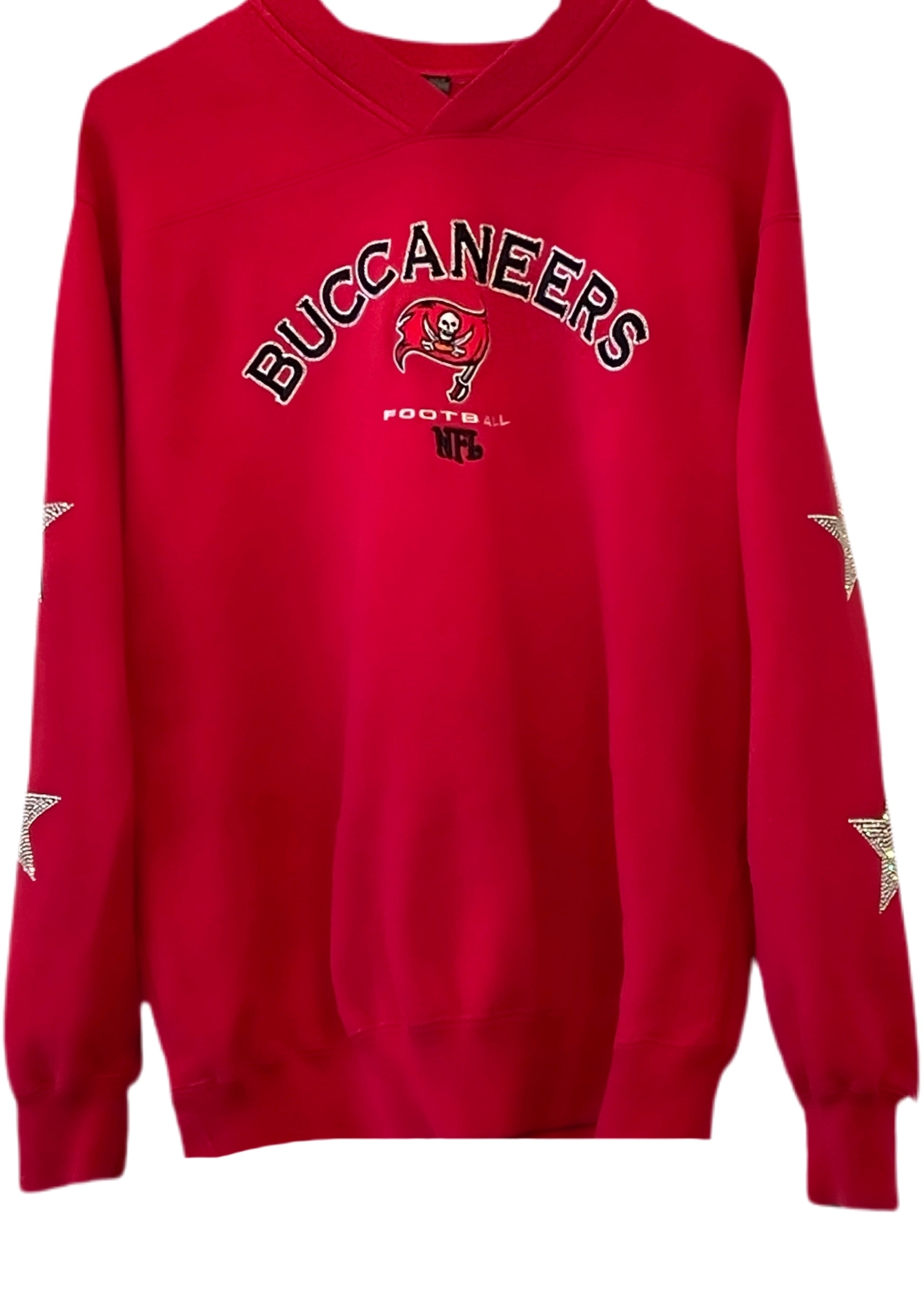 Tampa Bay Buccaneers, NFL One of a KIND Vintage Sweatshirt with Crystal  Star Design