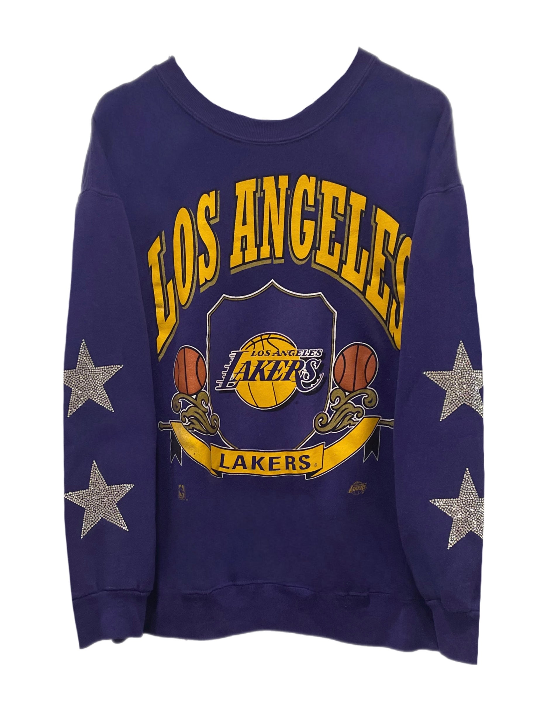 LA Lakers, NBA One of a KIND Vintage Sweatshirt with Crystal Star Design