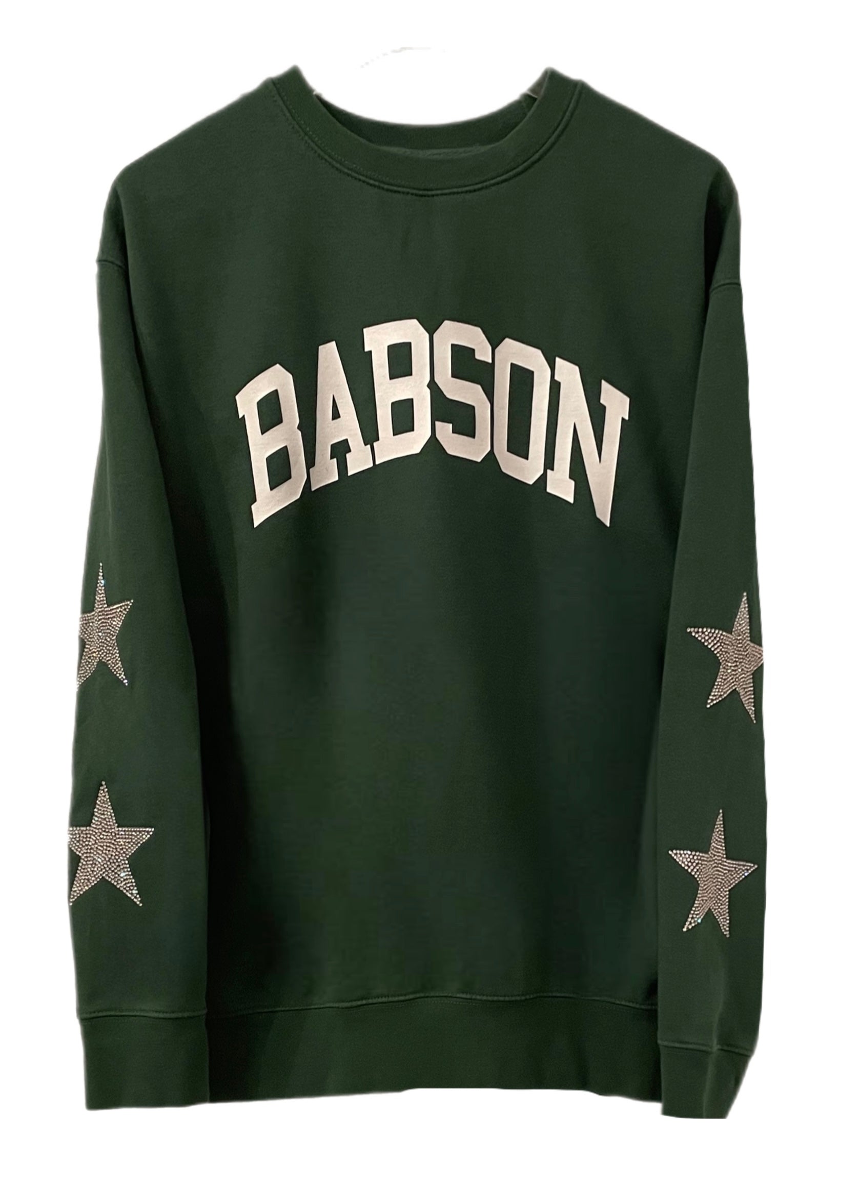 Babson College One of a KIND Sweatshirt with Crystal Star Design ShopCrystalRags