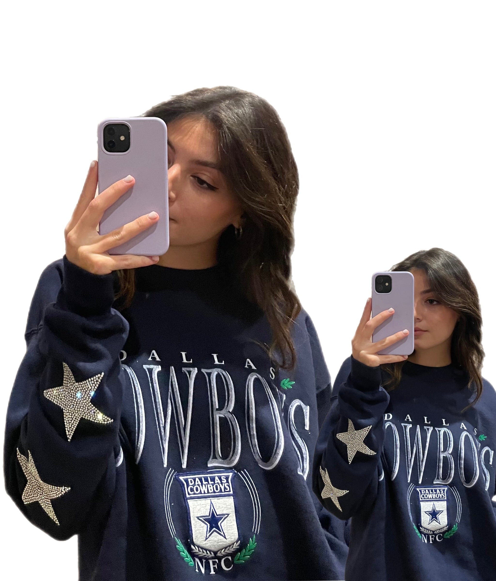 Dallas Cowboys, NFL One of a KIND Vintage Sweatshirt with Crystal Star –  ShopCrystalRags