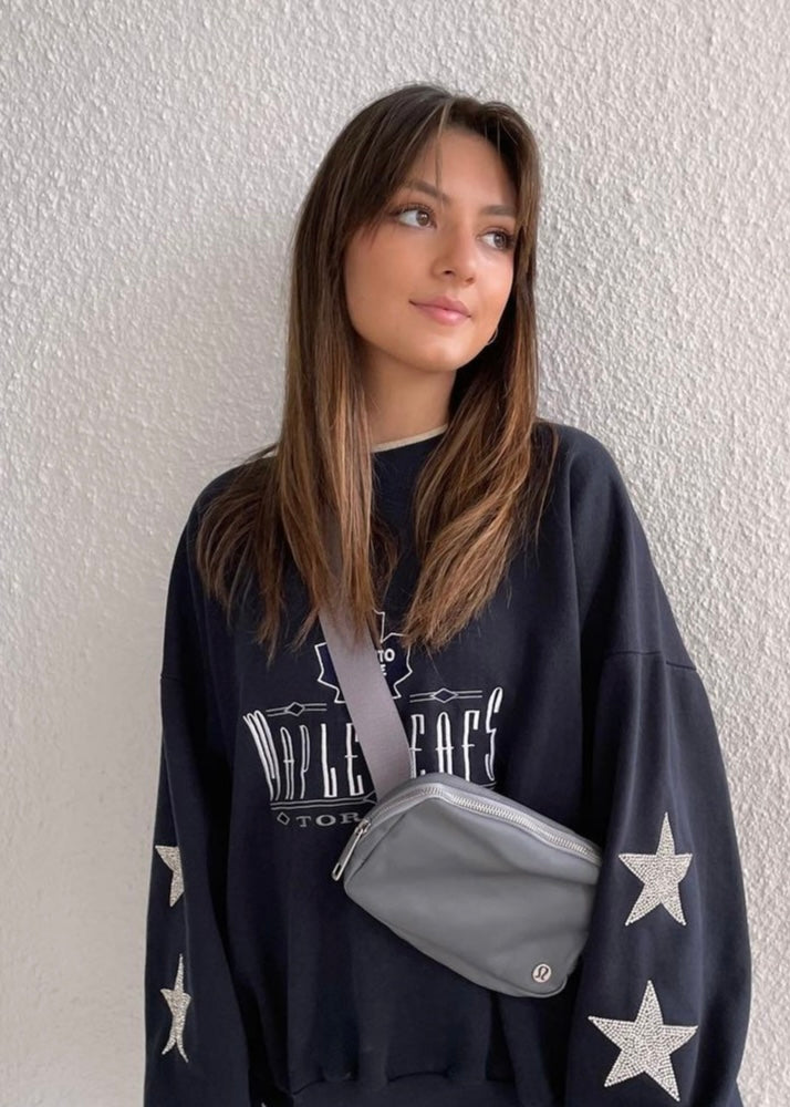 Toronto Maple Leafs, NHL One of a KIND Vintage Sweatshirt with Crystal –  ShopCrystalRags