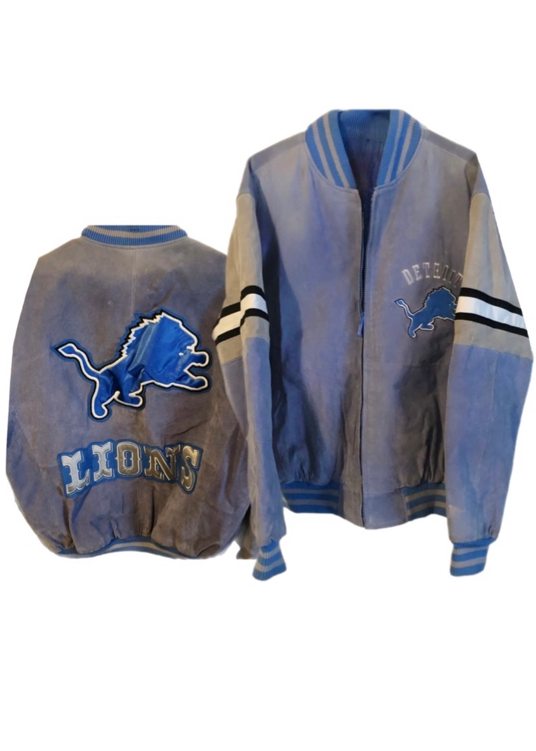 Vintage NFL Detroit Lions Leather Jacket - Maker of Jacket