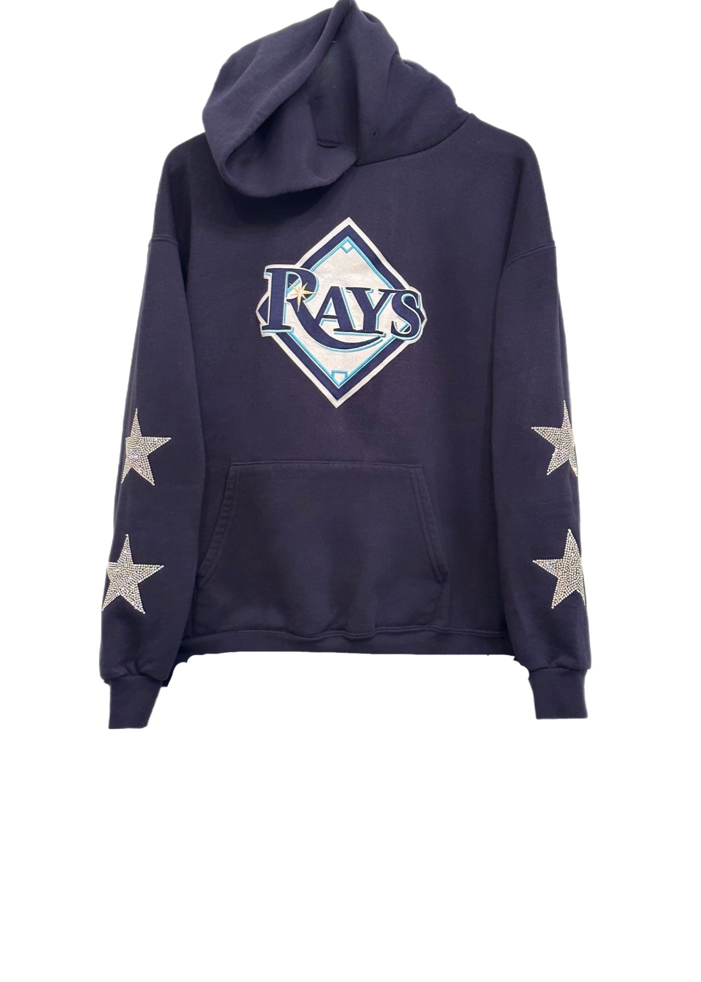 ShopCrystalRags Dallas Cowboys, NFL One of A Kind Vintage Sweatshirt with Crystal Star Design.