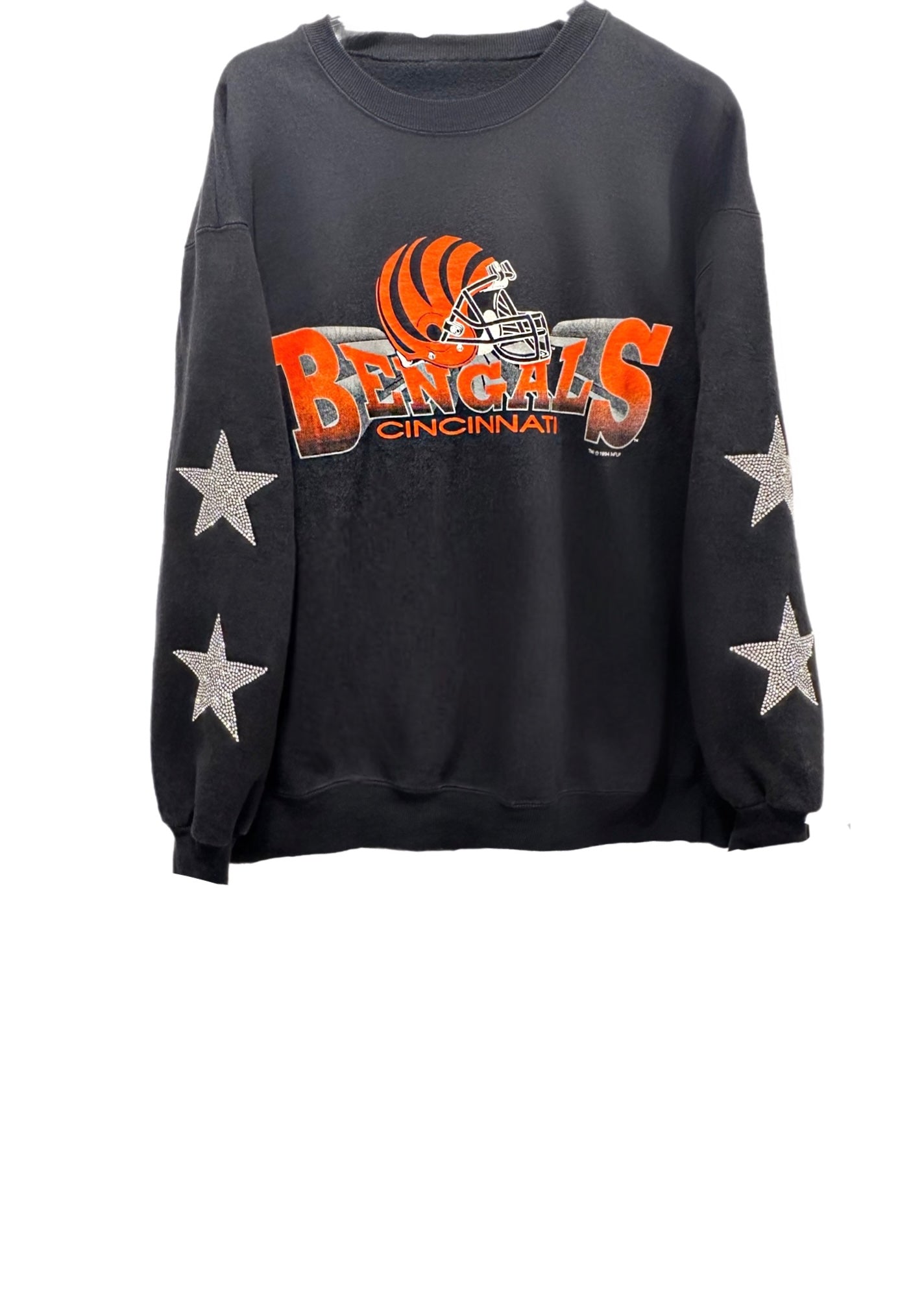 Denver Broncos, NFL One of a KIND Vintage “Rare Find” Sweatshirt with  Crystal Star Design