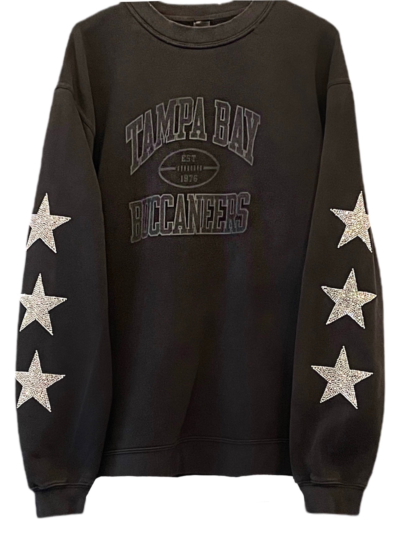 Tampa Bay Buccaneers, NFL One of a KIND Vintage Sweatshirt with Crystal  Star Design