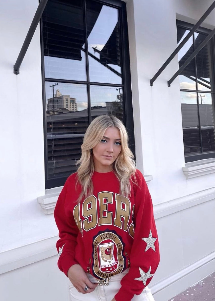 Vintage San Francisco 49Ers Sweatshirt Football Crewneck, 49Ers Apparel -  Bring Your Ideas, Thoughts And Imaginations Into Reality Today