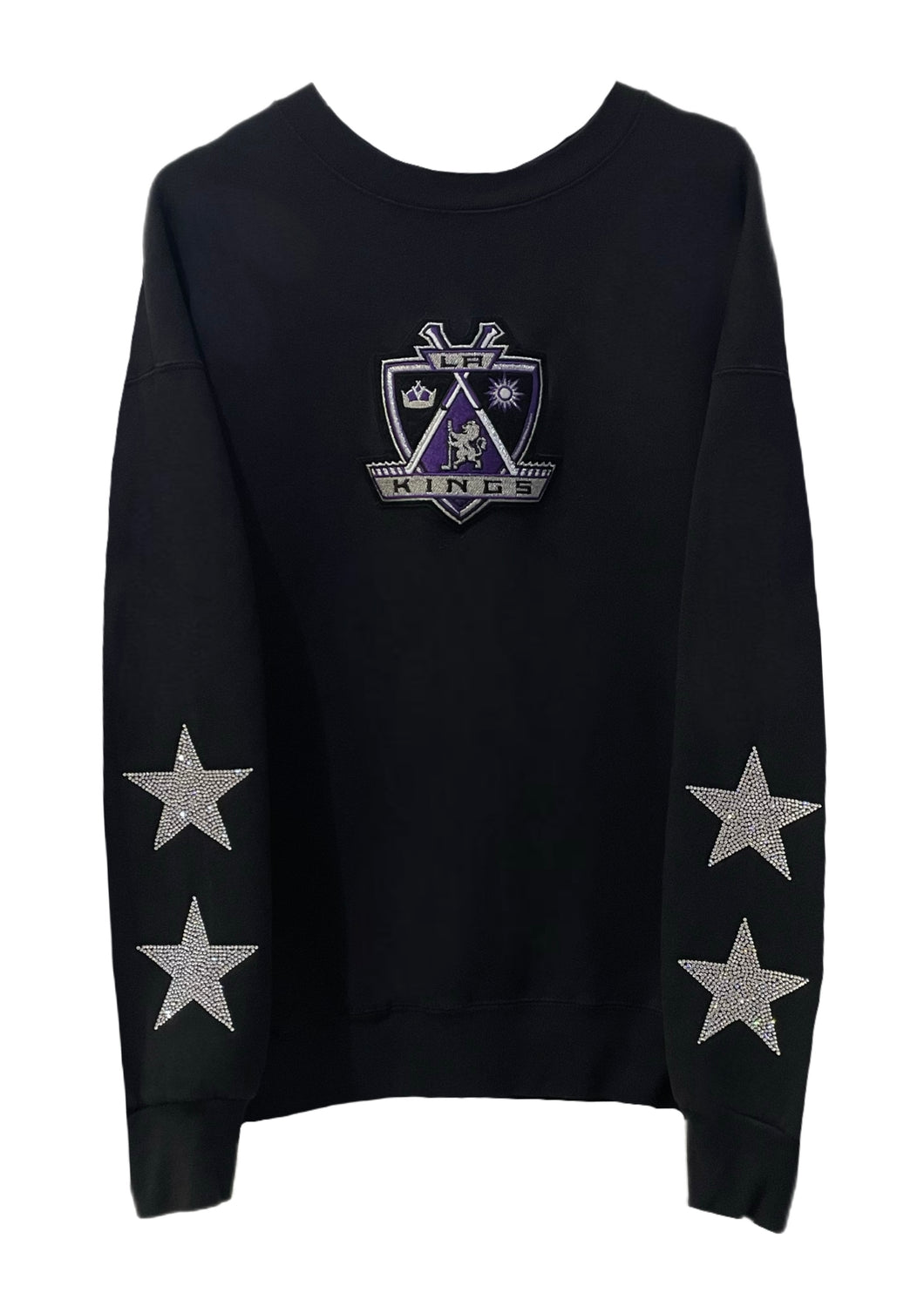 Los Angeles Kings, Hockey One of a KIND Vintage Sweatshirt with Crystal Star Design