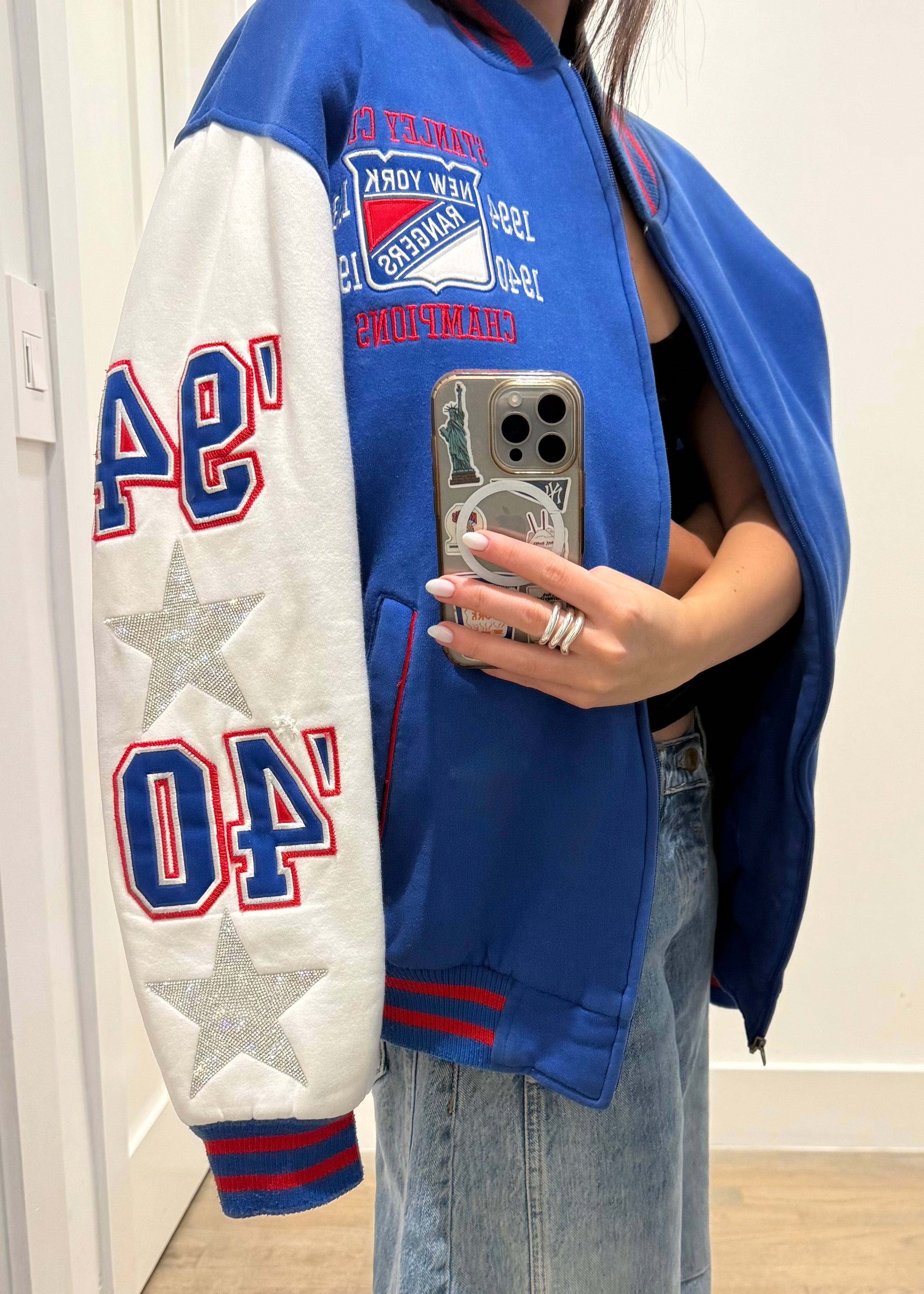 New York Rangers, Hockey One of a KIND “Rare Find” Vintage Varsity