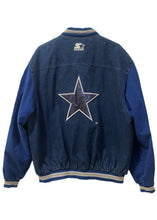 Load image into Gallery viewer, Dallas Cowboys, NFL “Super Rare Find” One of a KIND Vintage Denim Jacket with Three Crystal Star Design.
