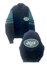 Load image into Gallery viewer, NY Jets, Football One of a KIND “Rare Find” Vintage Jacket with Crystal Star Design, Custom Name &amp; Number
