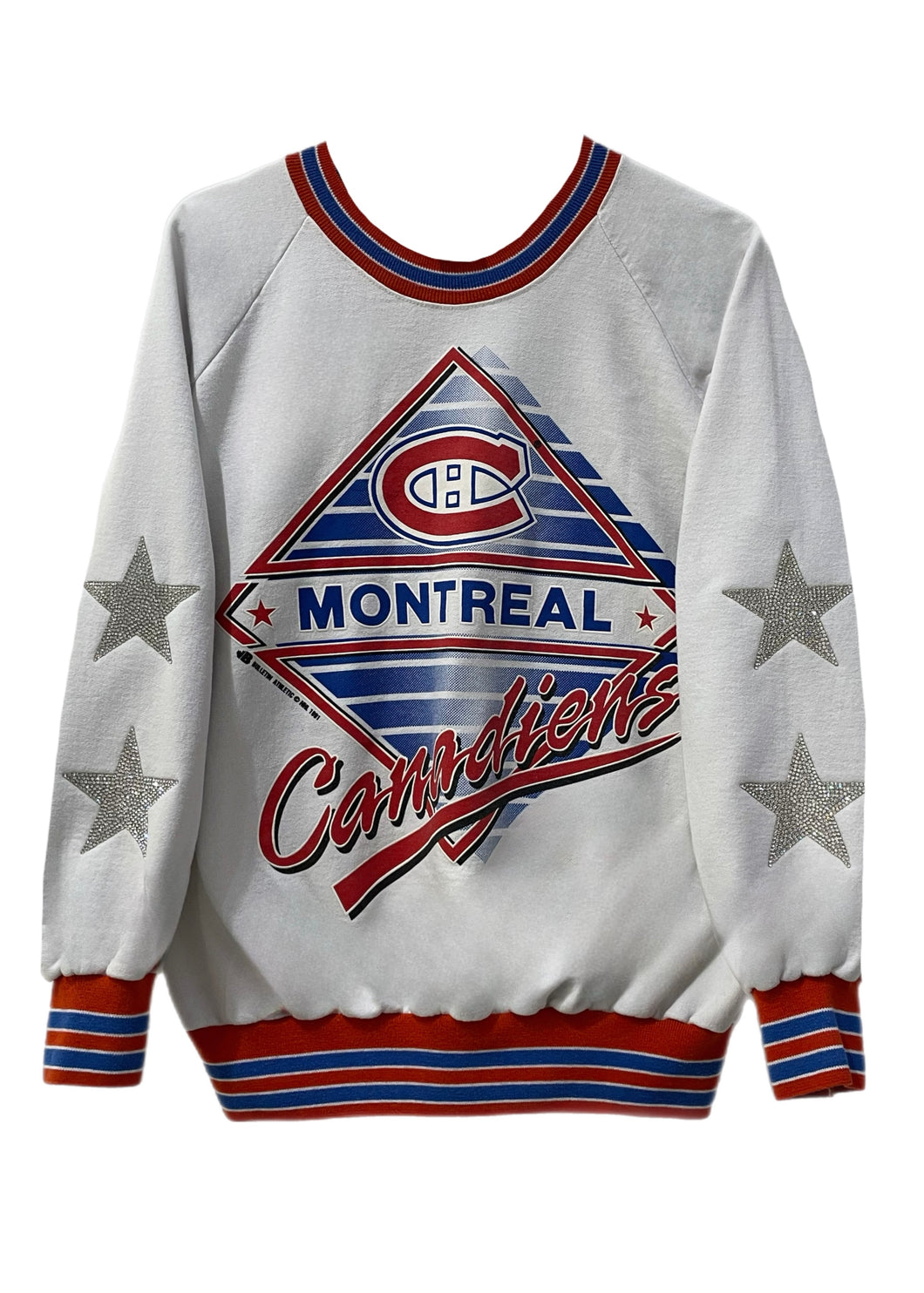Montreal Canadiens, NHL One of a KIND Vintage Sweatshirt with Crystal Star Design
