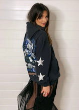 Load image into Gallery viewer, Indianapolis Colts, Football One of a KIND Vintage Hoodie with Crystal Star Design
