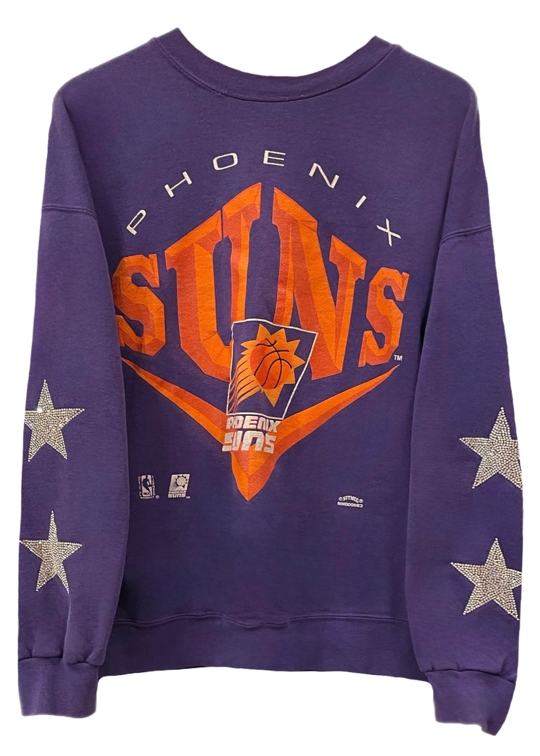 Phoenix Sun, NBA One of a KIND Vintage Sweatshirt with Crystal Star Design