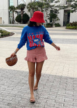 Load image into Gallery viewer, NY Giants, Football One of a KIND Vintage Sweatshirt with Crystal Star Design
