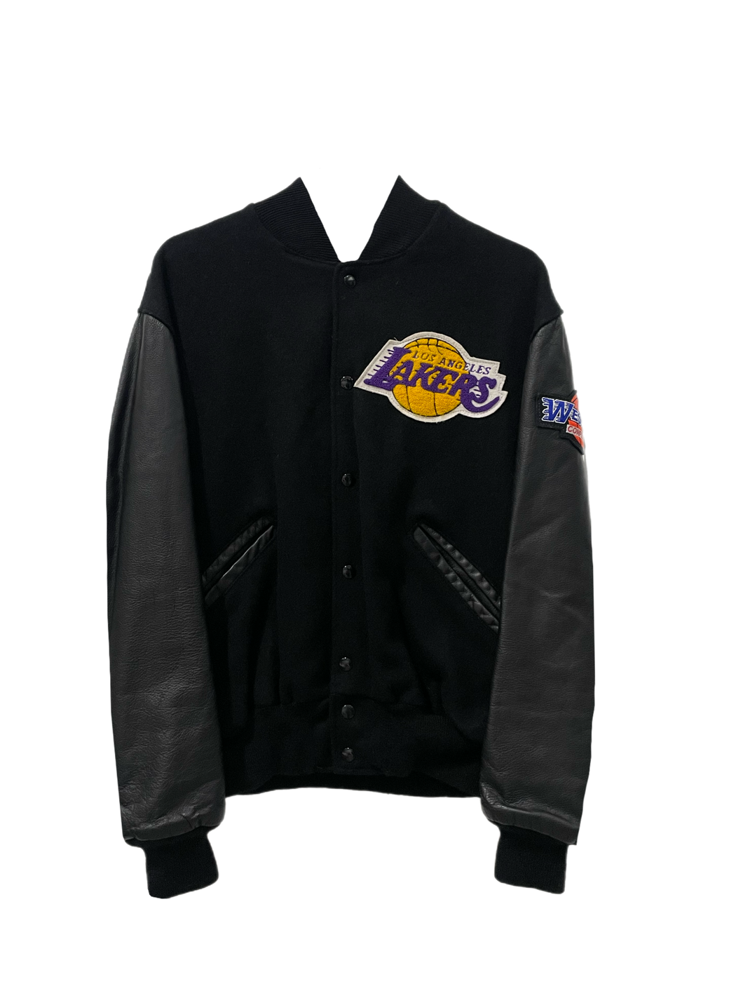 Los Angeles Lakers, Basketball One of a KIND Vintage Varsity Jacket with Crystal Star Design