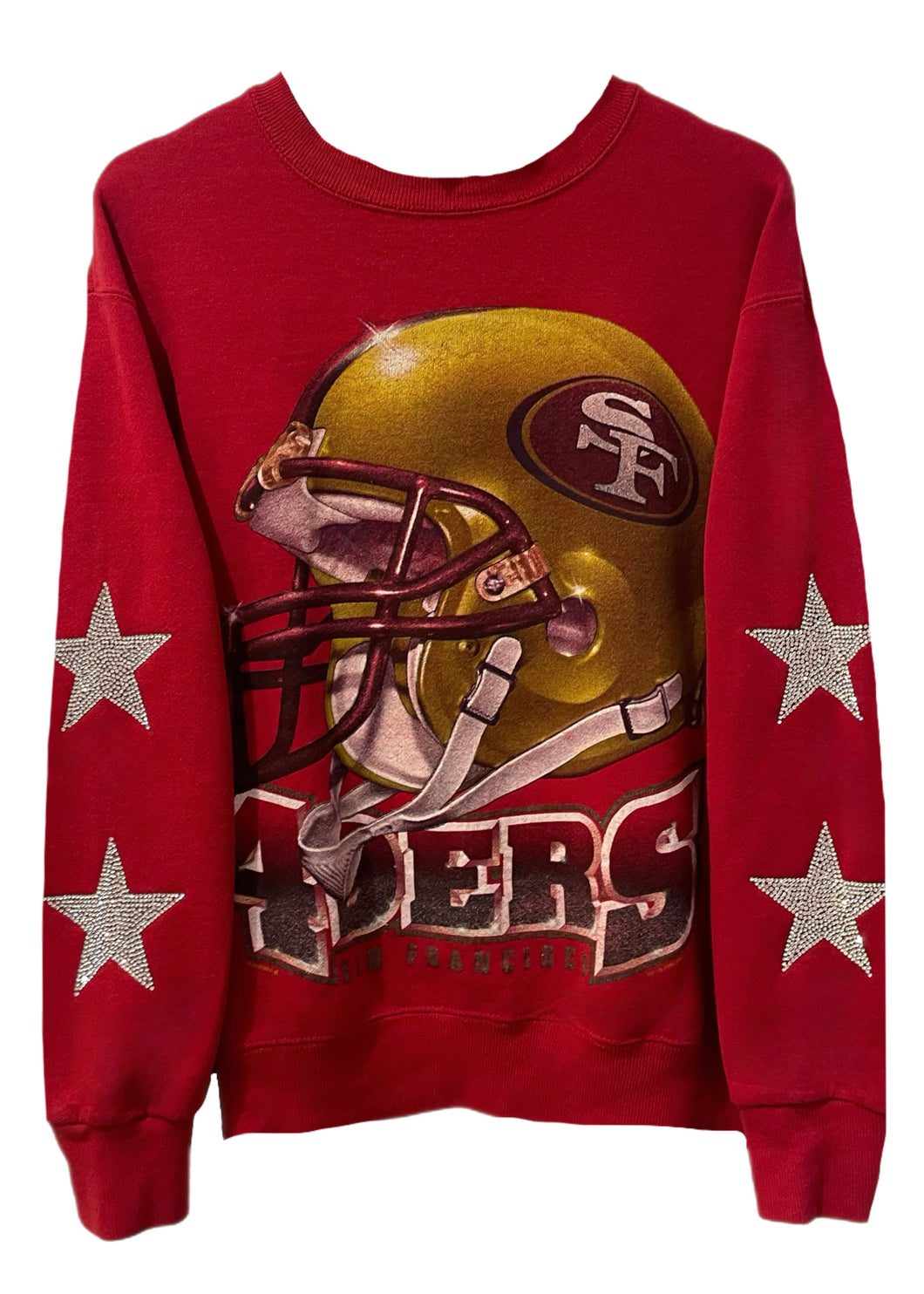 San Francisco 49ers, NFL One of a KIND Vintage Sweatshirt with Crystal –  ShopCrystalRags