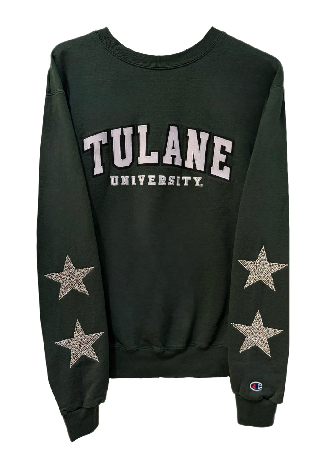 Tulane University, One of a KIND Vintage Sweatshirt with Crystal Star Design