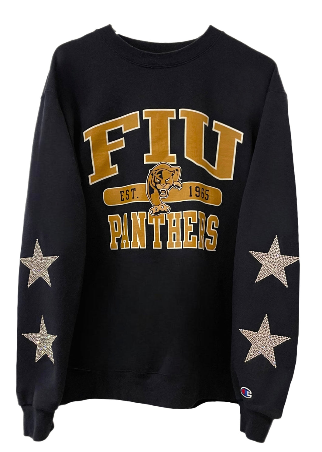 Florida International University, FIU One of a KIND Vintage Sweatshirt with Crystals Star Design