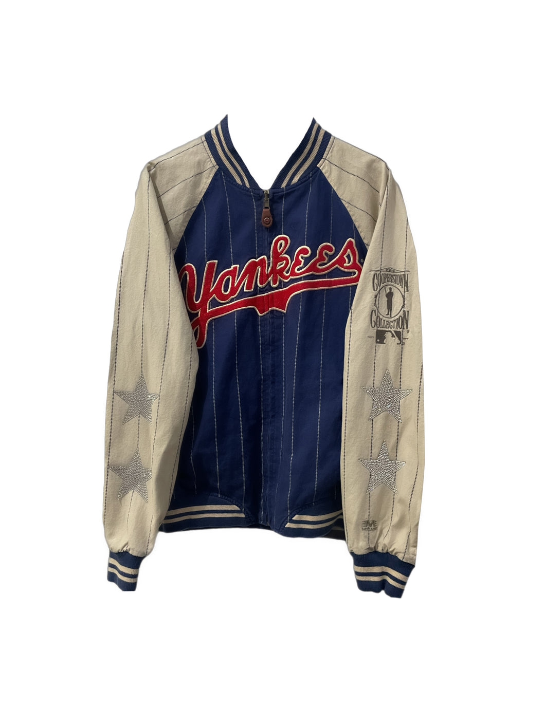 NY Yankees, MLB One of a KIND Vintage Starter Jacket With Crystal