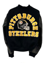 Load image into Gallery viewer, Pittsburgh Steelers, NFL One of a KIND “Rare Find” Vintage Jacket with Crystal Star Design
