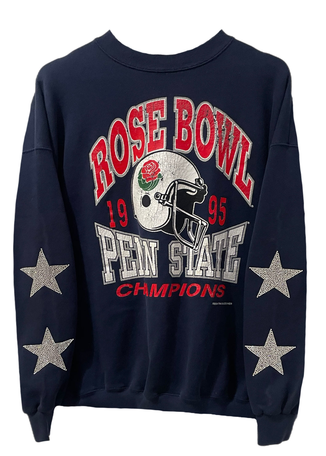 Penn State University, One of a KIND Vintage Sweatshirt with Crystals Star Design