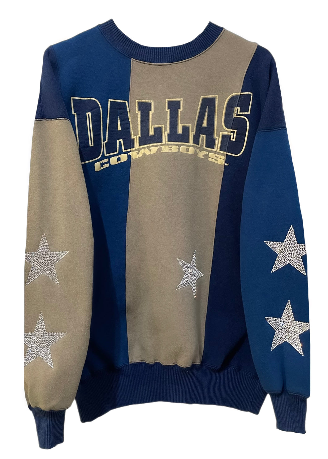 Dallas Cowboys, Football One of a KIND Vintage Sweatshirt with Crystal Star Design