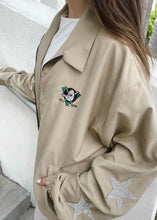 Load image into Gallery viewer, Anaheim Ducks, Hockey One of a Kind Vintage “Mighty Duck” Rare Find Jacket with Crystal Star Design
