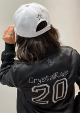 Load image into Gallery viewer, CrystalRags Customize Varsity Satin Jacket with Embroidered Name &amp; Number on Back
