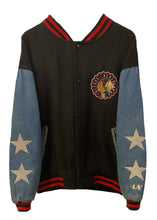 Load image into Gallery viewer, Chicago Blackhawks, Hockey One of a KIND Vintage Jacket with Crystal Star Design
